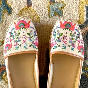 Gianni Bini Embroidered Flats